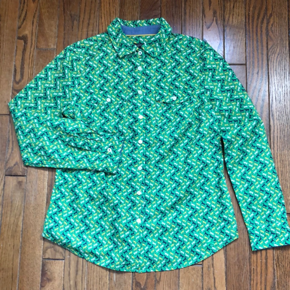 EUC Talbots horse button down Size 6P